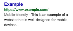 Google Mobile Friendly Results