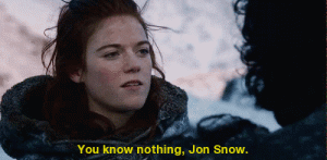 you know nothing jon snow