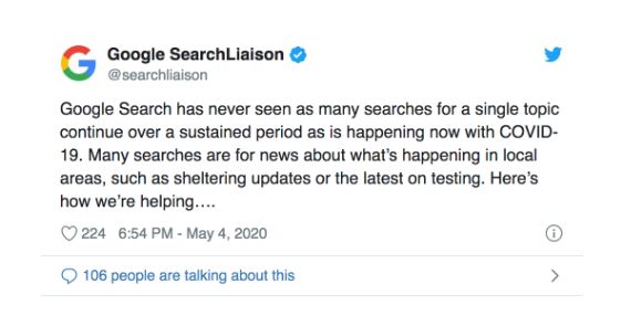 search update google
