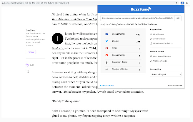 buzzsumo chrome seo plugin