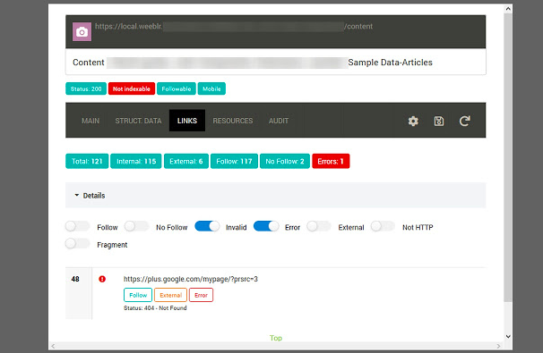 seo info chrome plugin