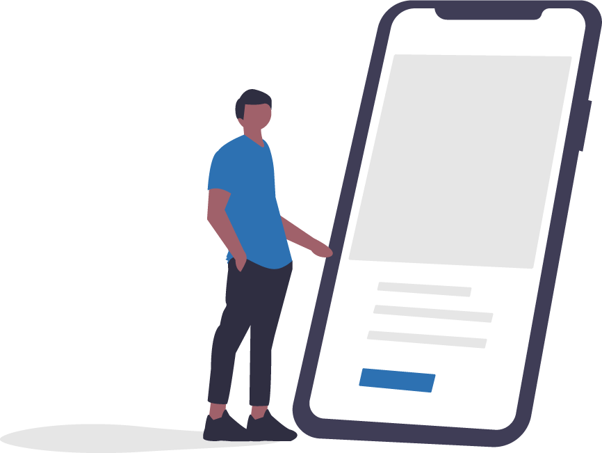 image of person with mobile phone